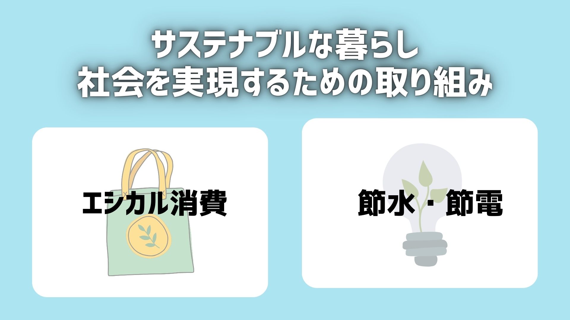 サステナブルな暮らし・社会を実現するための取り組み