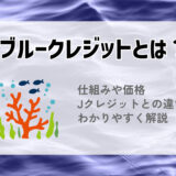 Jブルークレジットとは？仕組みや価格、Jクレジットとの違いなどわかりやすく解説