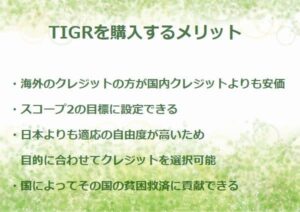 TIGRを購入するメリット